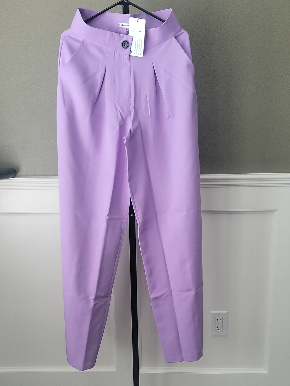 Lavender Dress Wide Leg Pants